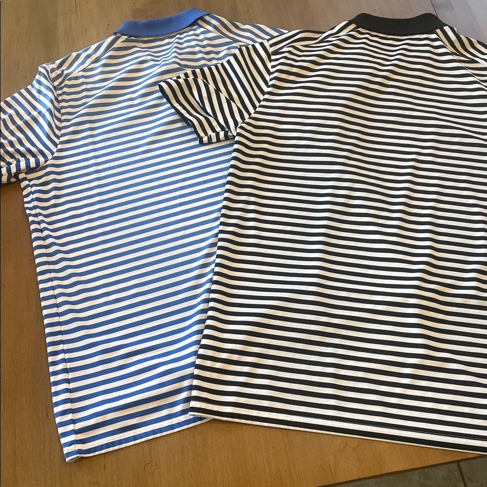 Nike Golf Large Dri-FIT polos/narrow-striped bundle of 2. - Picture 5 of 5